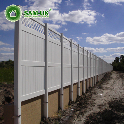 7 feet tall heavy duty tongue and groove vinyl private fence