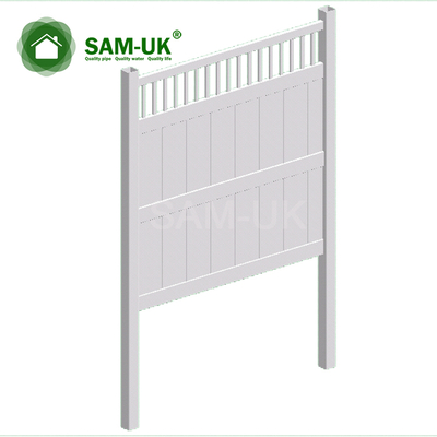 7 feet tall heavy duty vinyl privacy fence with top picket