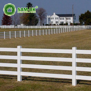 16 ft 4 rail vinyl horse fencing cost effective