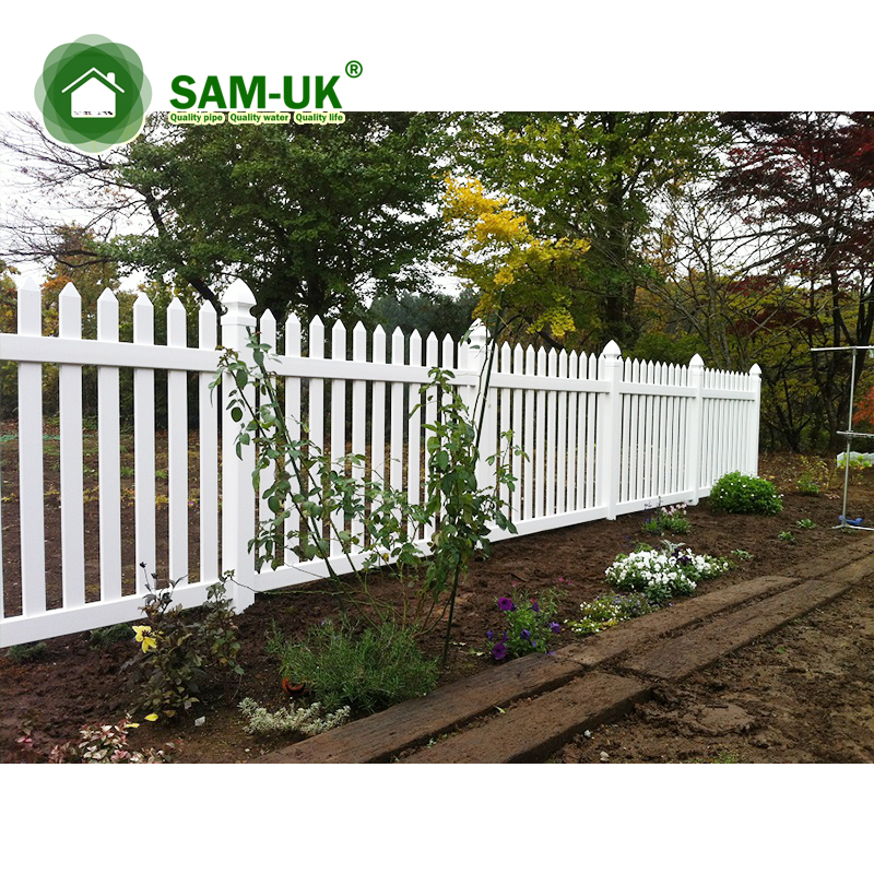 White Plastic Yard Vinyl Temporary Privacy Cheap Vinyl Fence