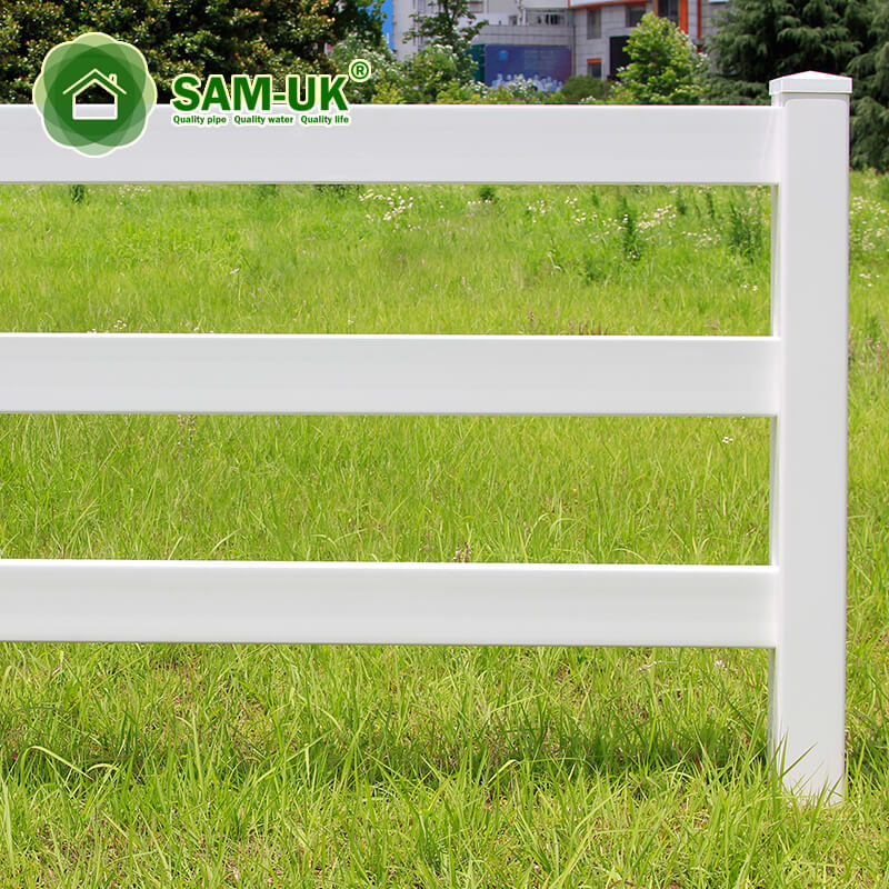 White Plastic Garden Fencing Vinyl Picket Pvc Fence