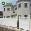 White Vinyl Panel Garden Privacy Pvc Fence