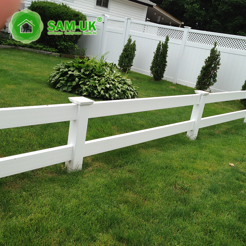 White Popular High Quality Cow Ranch Fence