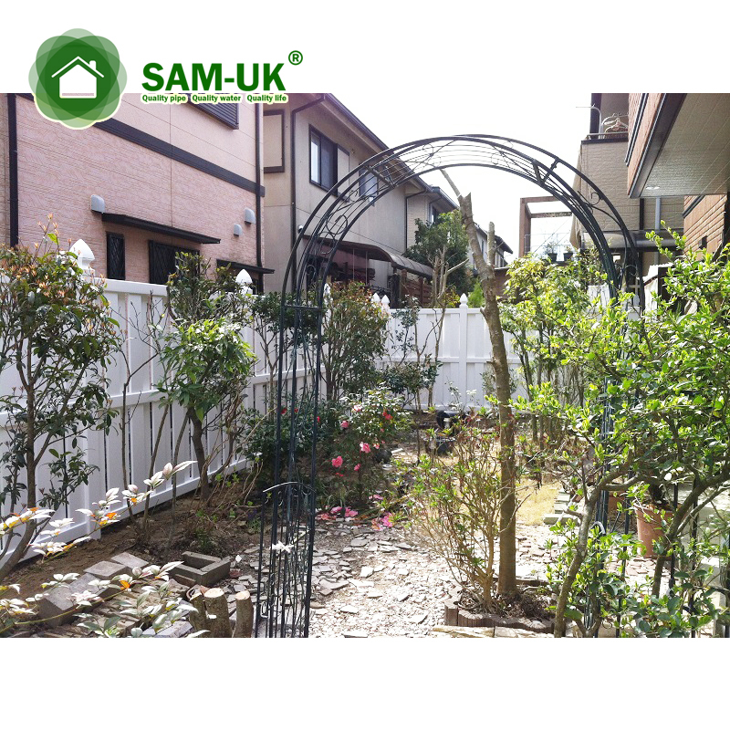 Fence With Top Lattice White Plastic Fence