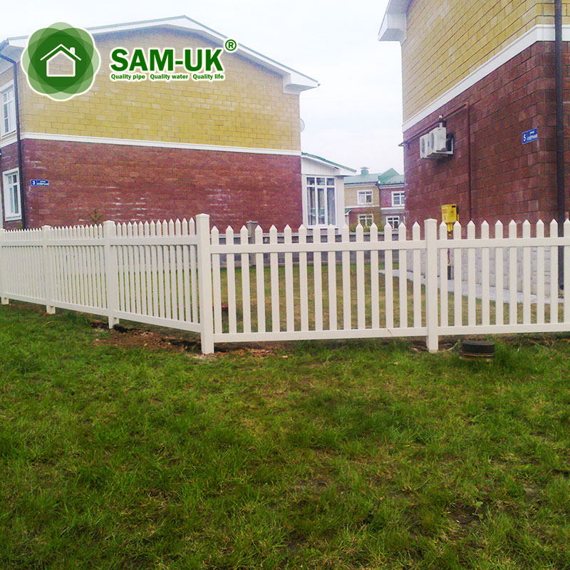 Decorative Garden Fencing PVC Scalloped Picket Fence
