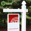 White Free Standing Vinyl Real Estate Sign Post