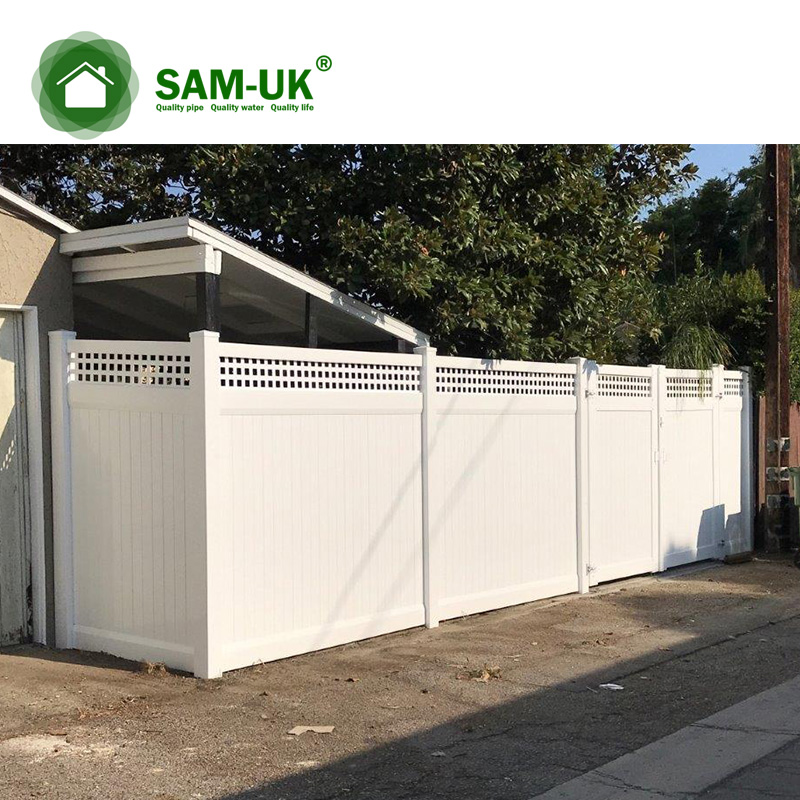 White Privacy Fencing 6Ft.Hx8Ft.W Premium Virgin Vinyl Pvc Privacy Fence White