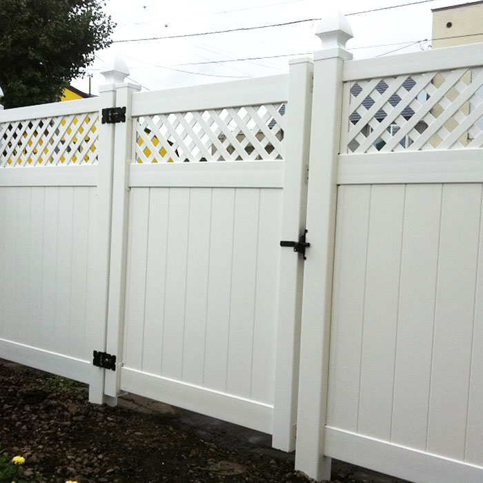 house garden White Plastic Pvc Full Privacy Fence