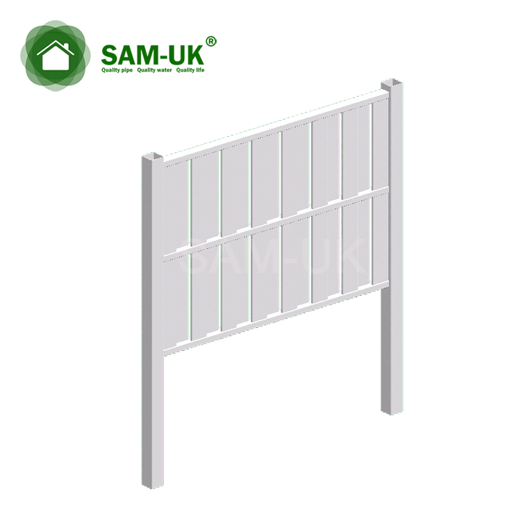 White Plastic Vinyl Used Privacy Top Lattice Privacy Temporary Privacy Fencing