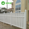 White Plastic Vinyl Used Privacy Top Lattice Privacy Temporary Privacy Fencing