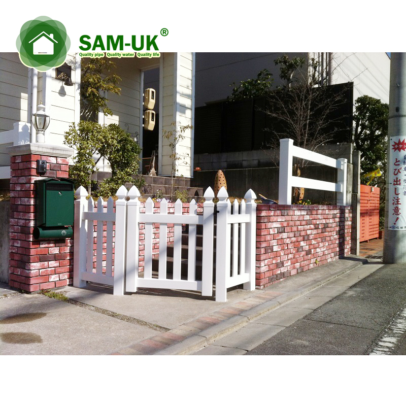 White Plastic Yard Vinyl Temporary Privacy Cheap Vinyl Fence