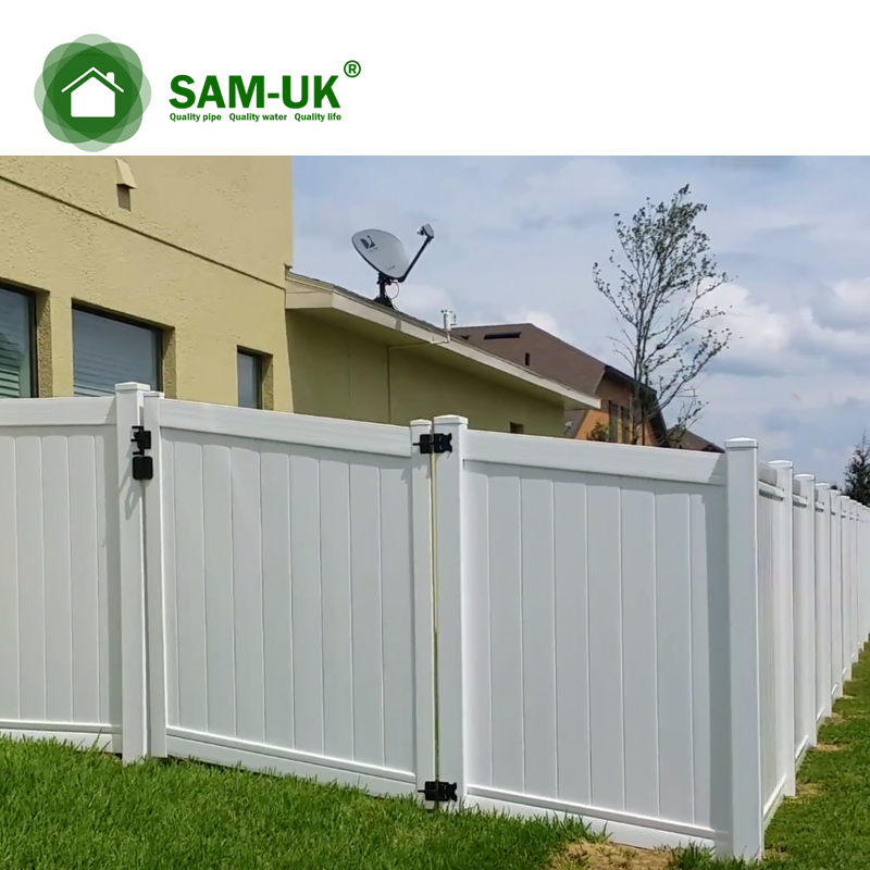 White pvc vinyl privary cheap fence