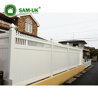 uv protection white cheap pvc vinyl fence privacy garden fence panels