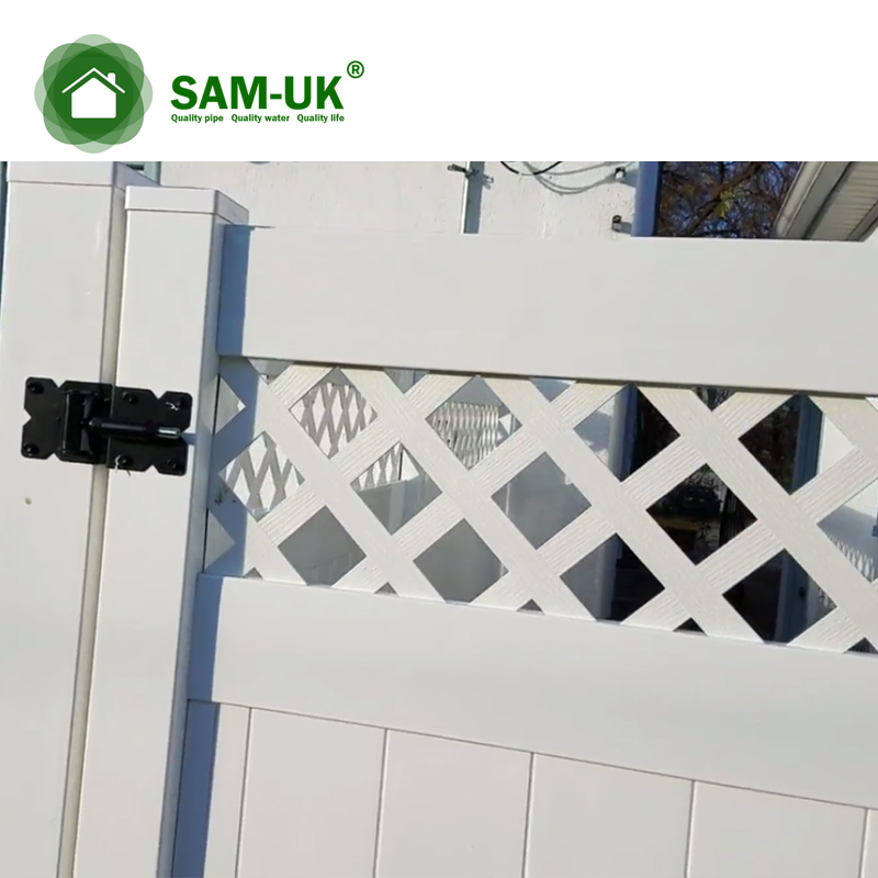 Garden Pvc Privacy Plastic Panel Vinyl Fence