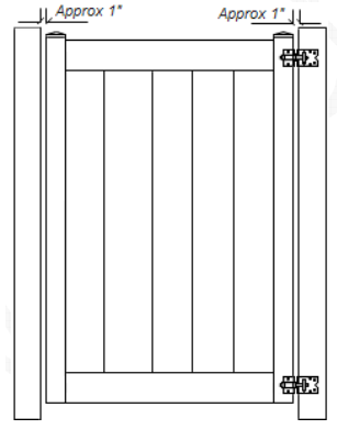 installing of double vinyl gate4