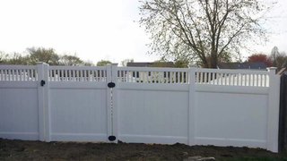 Semi Privacy Vinyl Panel Fence