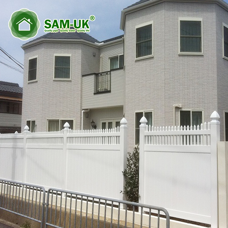 Vinyl Fence Panels White Plastic Yard Fence Privacy Fence Garden