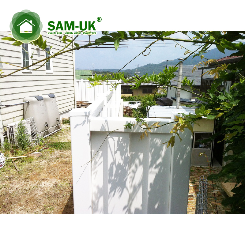 Fence With Top Lattice White Plastic Fence