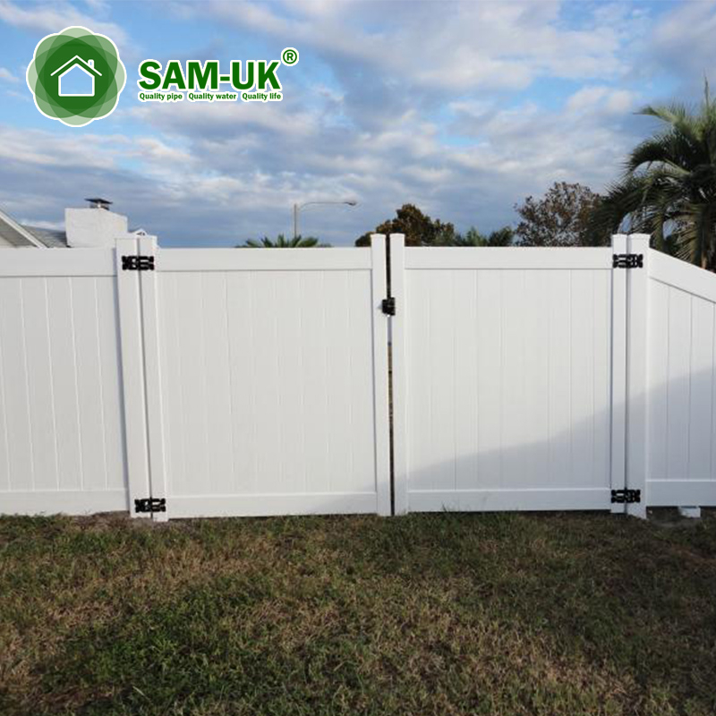 White pvc vinyl privary cheap fence