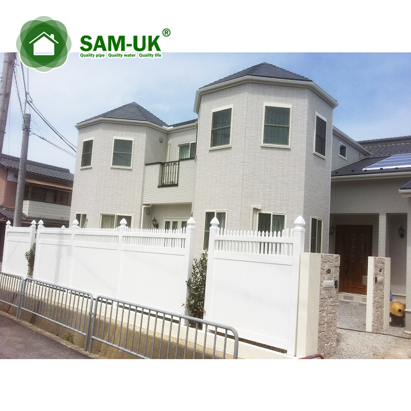 Vinyl Fence Panels White Plastic Yard Fence Privacy Fence Garden