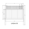 pvc vinyl used plastic white garden yard fence