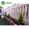 Free Standing Expandable Portable Vinyl Semi Privacy Fence