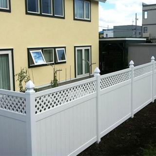 uv protection white cheap pvc vinyl fence privacy