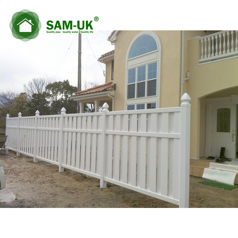 White Plastic Vinyl Used Privacy Top Lattice Privacy Temporary Privacy Fencing
