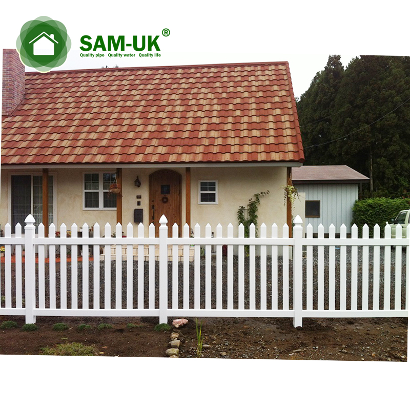 White Plastic Yard Vinyl Temporary Privacy Cheap Vinyl Fence