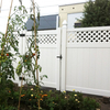 house garden White Plastic Pvc Full Privacy Fence
