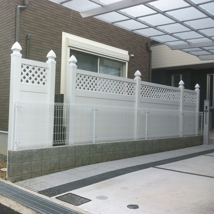 Pvc Plastic White Vinyl Privacy Garden Fence Panels For Privacy Safety