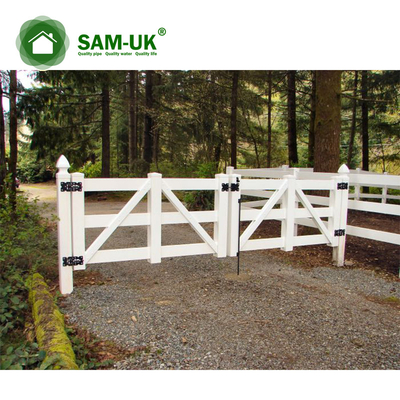 Cheap Three Horse Rail Pvc Picket Fence Gates 