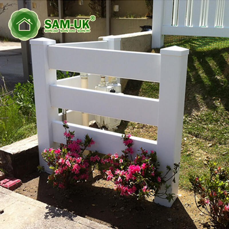 White Plastic Garden Fencing Vinyl Picket Pvc Fence