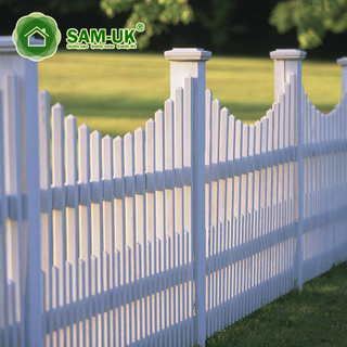 Privacy Palisade Composite Used Vinyl Fence With England Post Cap