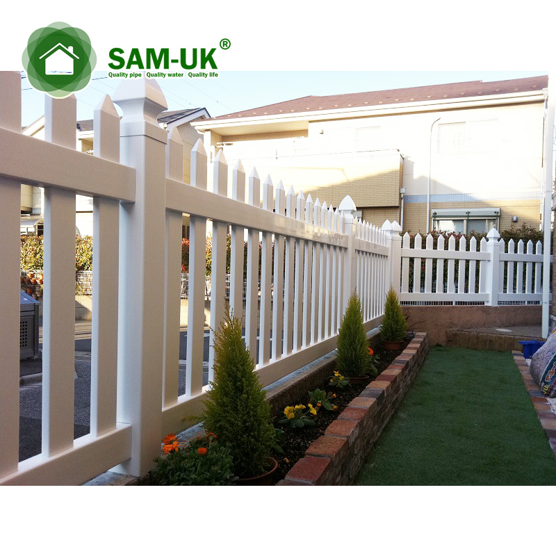 White Plastic Yard Fence Pvc Used Privacy Privacy Protection Fence