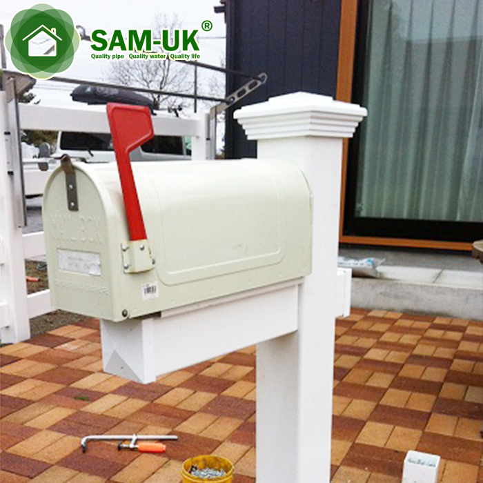 White Custom Hanging Vinyl Mailbox