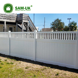 2018 popular plastic fence vinyl privacy fence panel